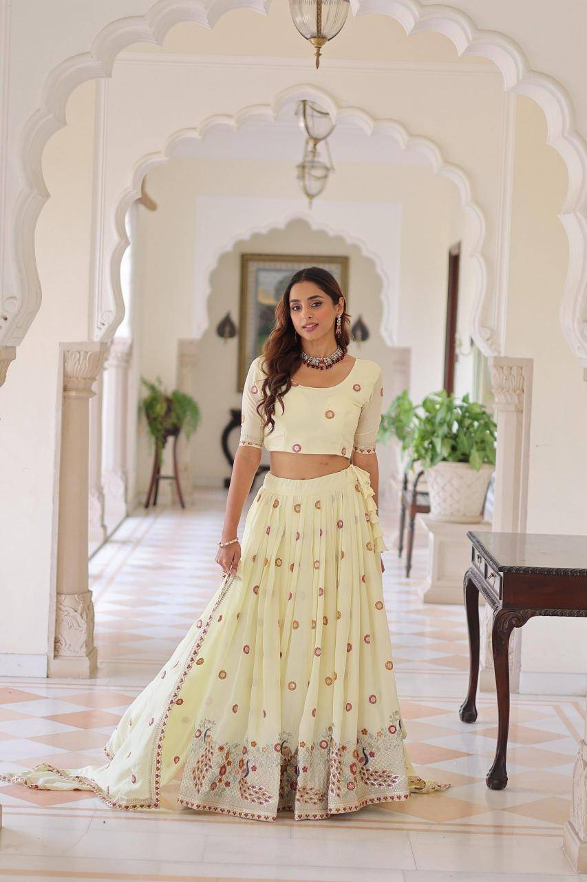 LW 7155 Vichitra Silk Bollywood style lehenga choli in Kolkata